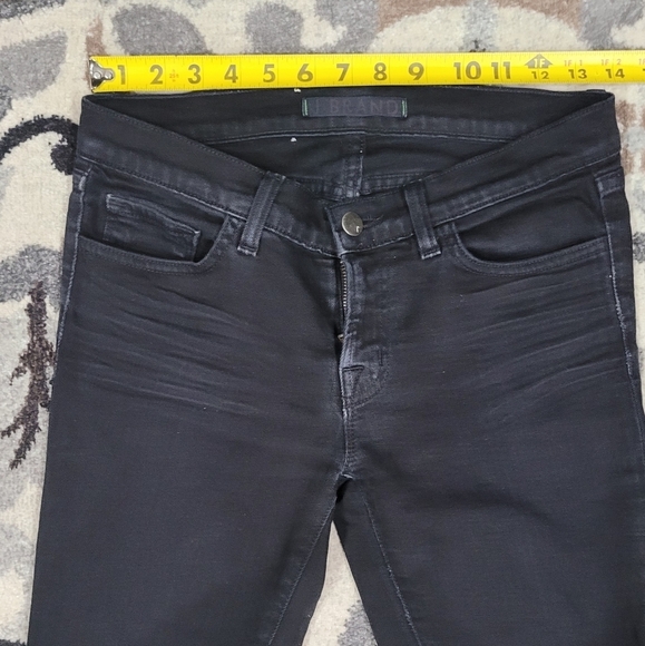 J BRAND Black Low Ride Denim Skinny Jeans Women's Sz 27 - Picture 14 of 15